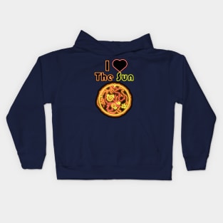 Electric Solar System I Love The Sun Kids Hoodie